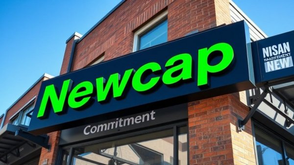 Newcap business sign promoting values on a sunny day, related to Newcap asset liquidation.