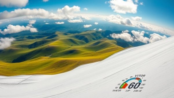 Aerial view of Boyne Mountain ski slope with graphic overlay