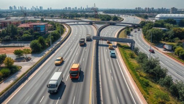 Overview of Michigan transportation construction updates showing highway work.