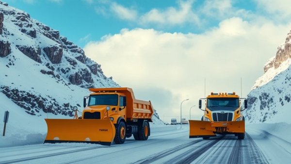 Snow removal services in Muskegon clearing mountain road snow