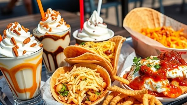 Diverse food selection from Michigan restaurants near me.