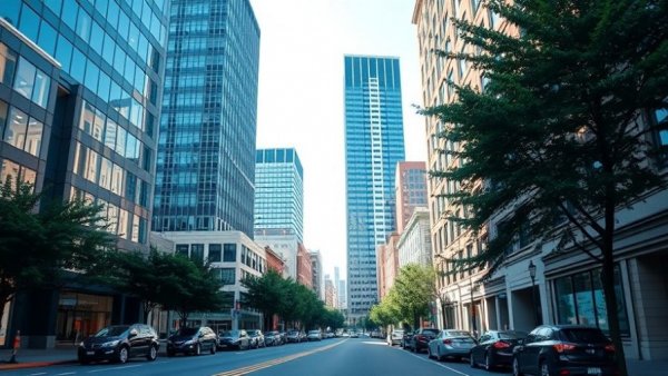 Downtown Raleigh street highlighting business growth.