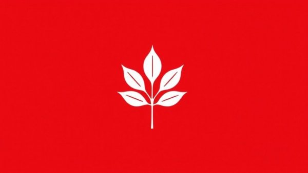 White leaf on red background for Evergrande Property Services AGM