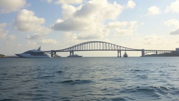Coronado real estate market view with bridge and yachts.