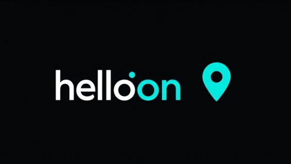 Modern logo with 'hello nation' and location pin icon.