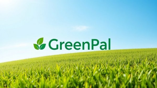 GreenPal lawn care services Shelby MI logo with website URL.