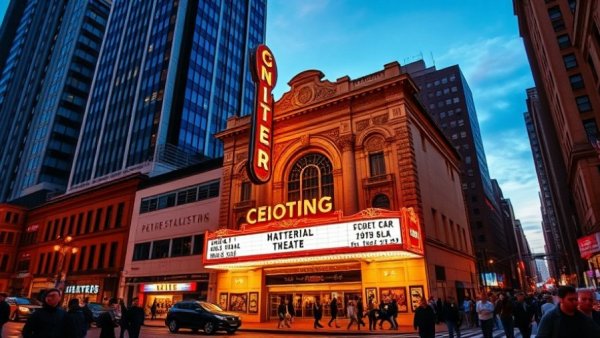 Charming theater with vintage style in New Jersey, highlighting real estate opportunities