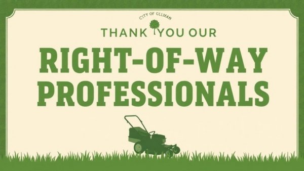 Appreciation for right-of-way maintenance Cullman.