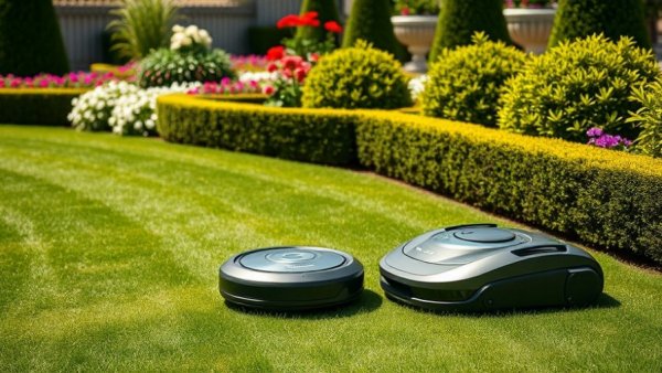RoboUP Prime Day discounts on robotic lawn mowers in action.