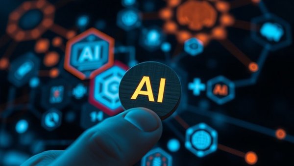 AI visibility concept with holographs for SaaS companies.