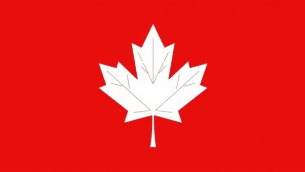Maple leaf logo on red background for rental property oversight services