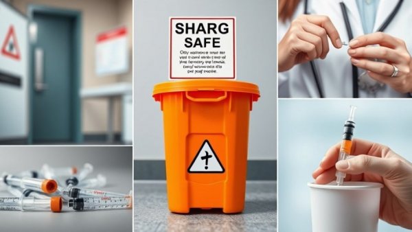 Sharps disposal collage highlighting rental property oversight services
