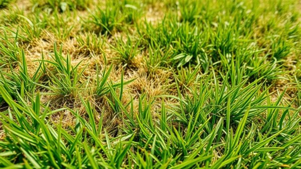 Lawn with dry brown patches needing care in Shelby MI