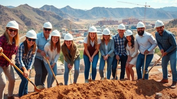 Groundbreaking ceremony at Colorado Hyatt Studios Hotel site