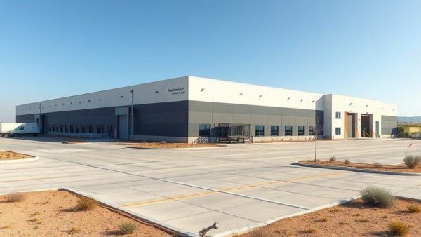 Modern industrial warehouse for industrial real estate leasing