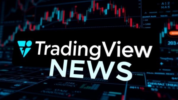 Digital banner with TradingView News logo and graphics.