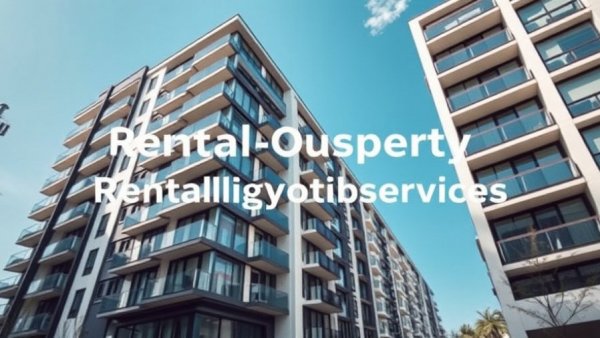 Modern building with text overlay for rental property oversight services.