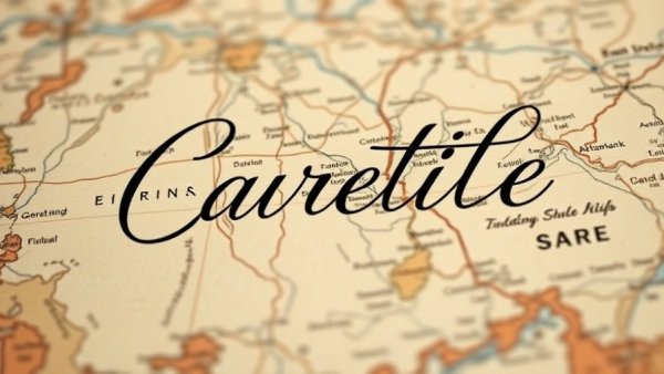 Elegant map design with 'William Blair' in script text.