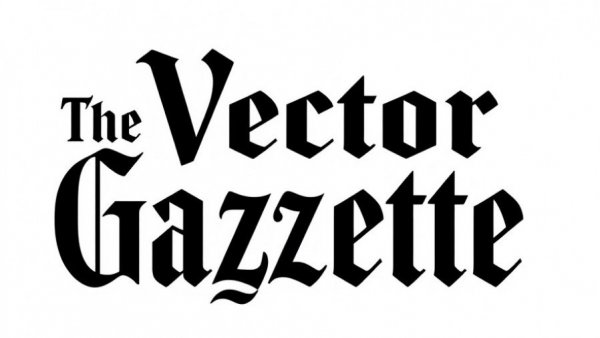 Bold gothic font logo for an AI Search Newsletter.