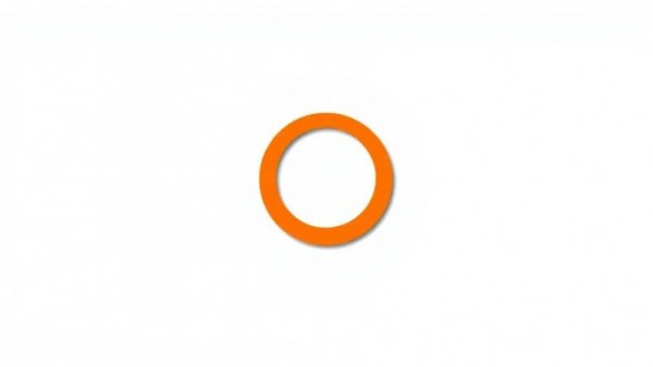 Minimalist orange logo representing digital marketing strategy.