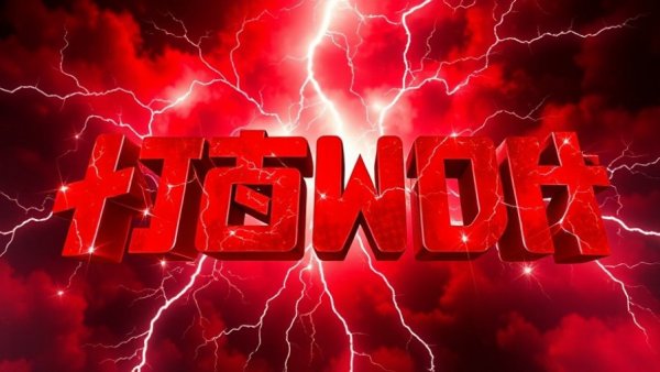 Bold 'U Red Storm' logo over a stormy background.