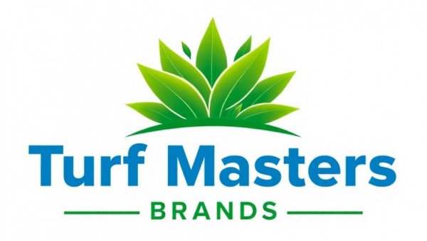 Lawn care service logo for fertilization and weed control