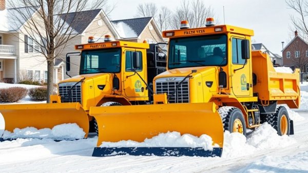 Snow removal services Muskegon with plows clearing driveways