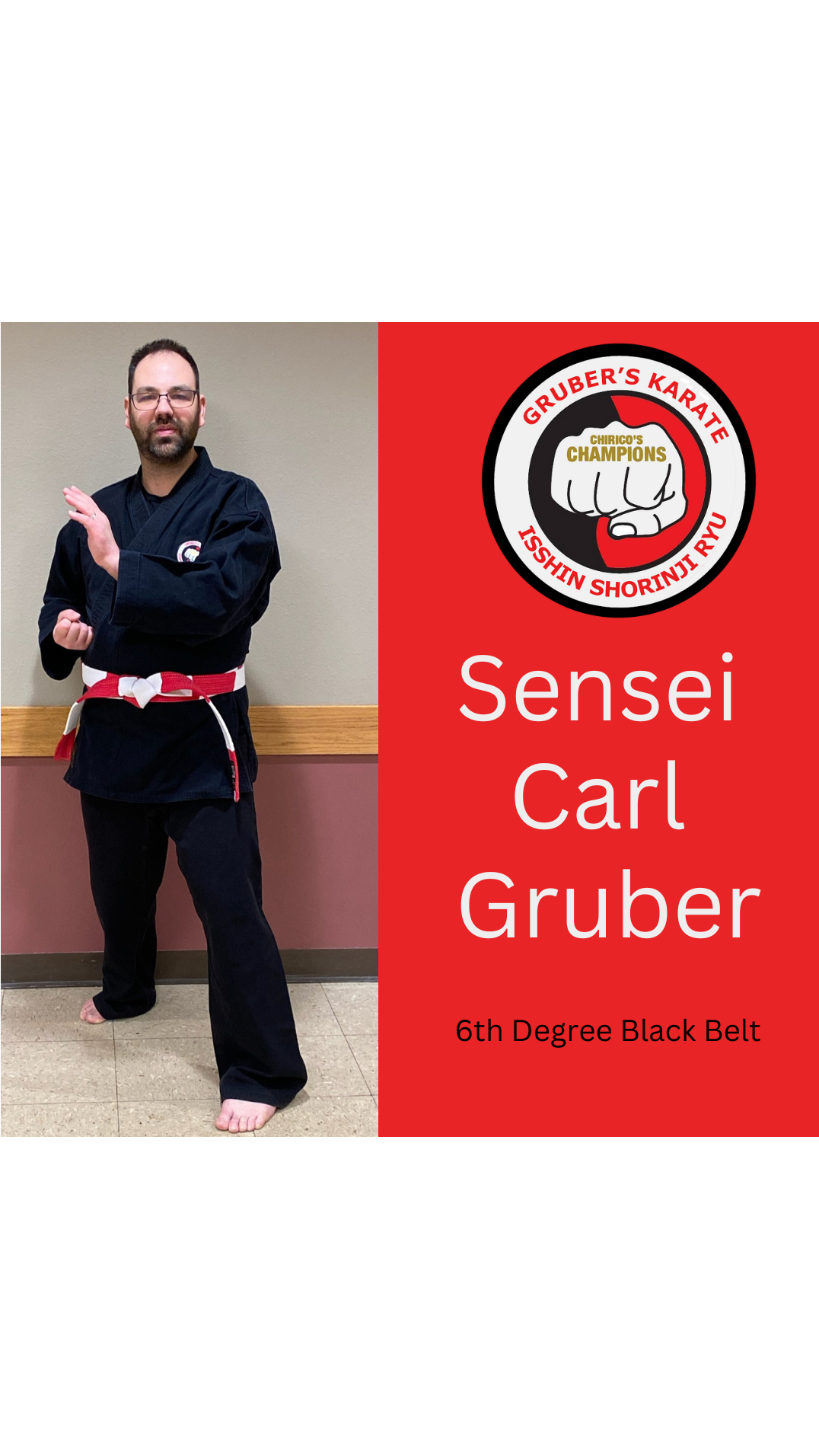 Advanced Isshin Shorinji Ryu Karate demonstration by Sensei Gruber at Grubers Karate