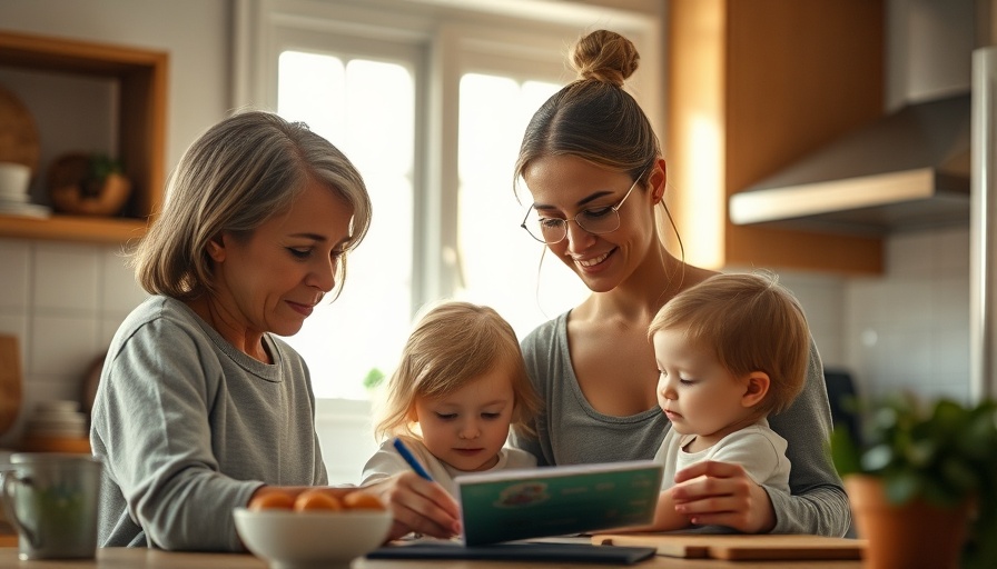 Raising an Autistic Child: Mother guiding child in a warm kitchen setting.