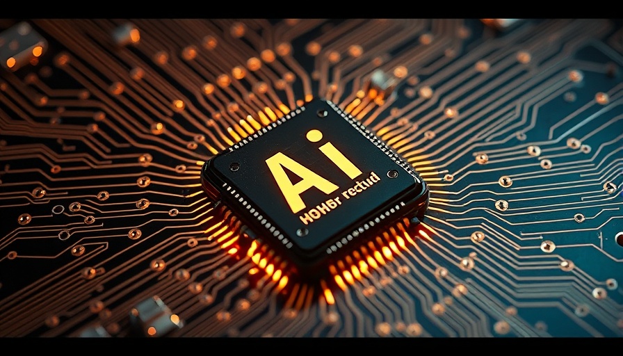 AI Stocks: High-tech AI chip symbolizing innovation.