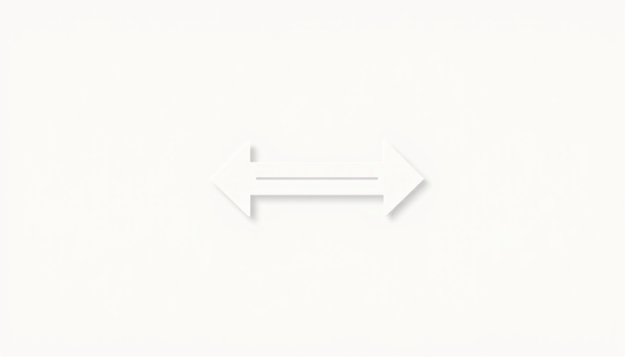 Minimalistic icon with arrows, simple design on plain background.