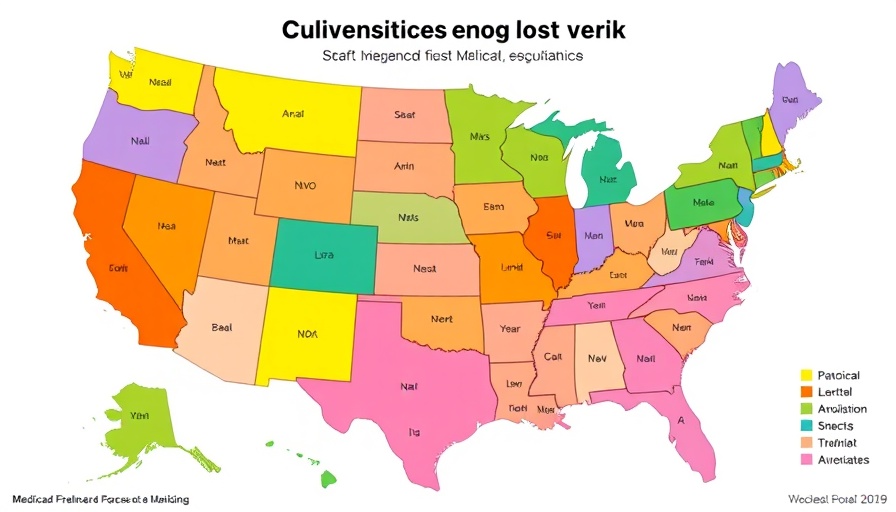 Medicaid enrollment map showing state variations.