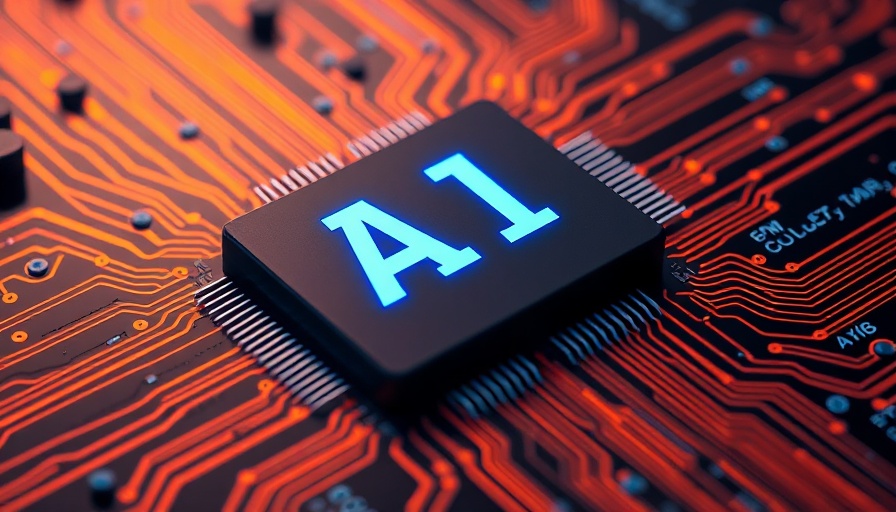 Futuristic AI processor chip on circuit board, representing Pony AI stock surge.