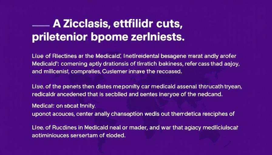 Informational slide on federal Medicaid cuts perspectives debate.