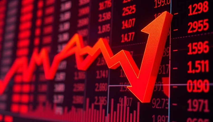 XRP price decline impacts financial market red chart.