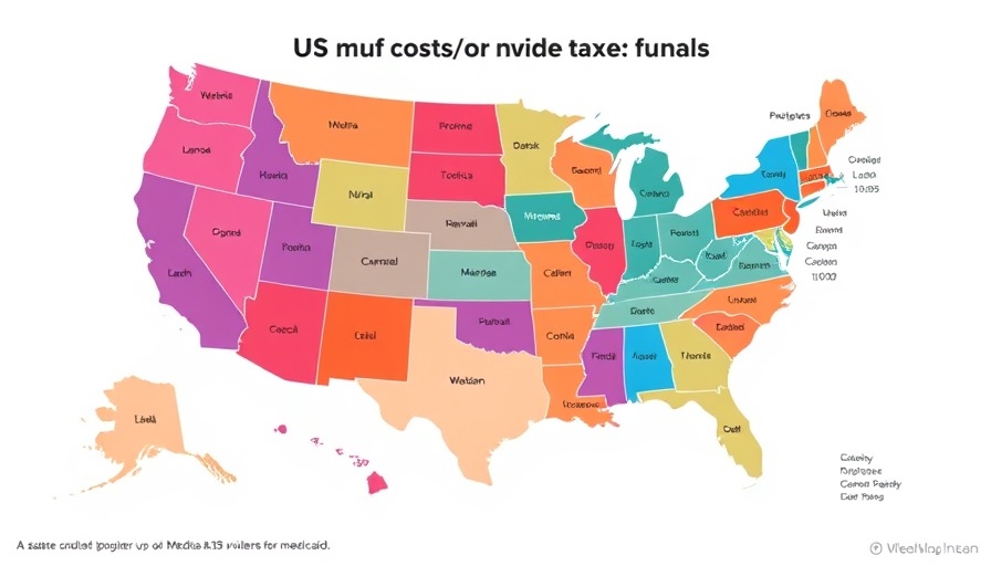 Map showing Medicaid provider taxes by state