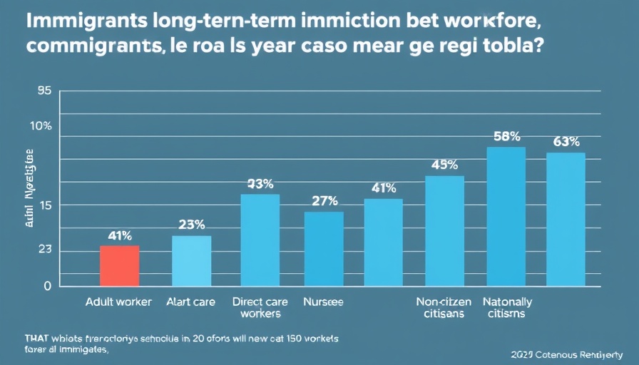 Role of immigrants in long-term care workforce: Bar chart analysis.