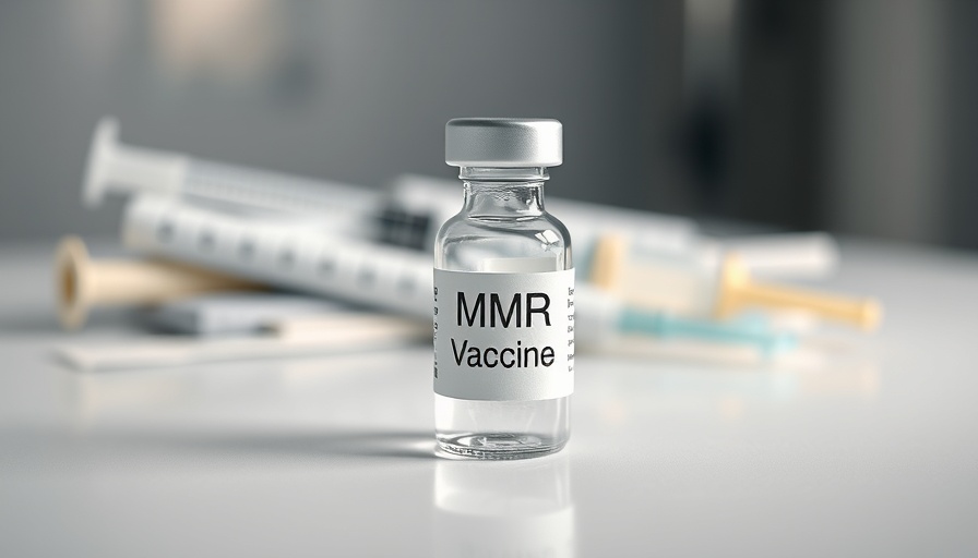 MMR Vaccine vial highlighting reproducibility in autism research context.