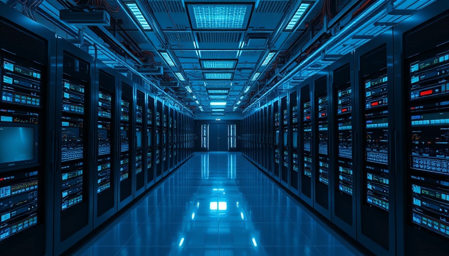 High-tech server room representing Amazon and Alphabet investing in technology.