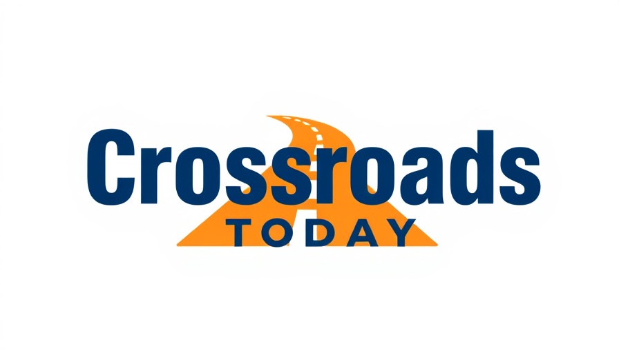 Crossroads Today logo with stylized road icon