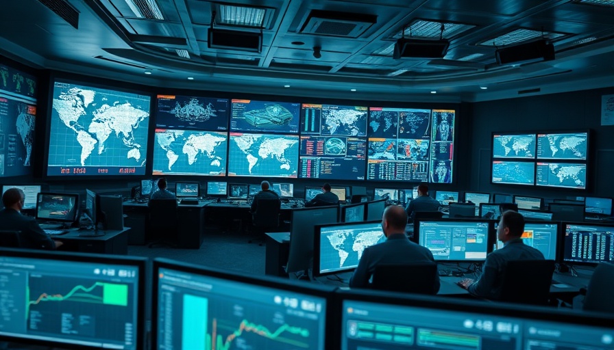 High-tech military operations room with personnel analyzing data related to Palantir investments.