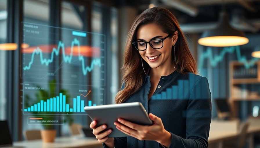 Confident professional analyzing digital growth to maximize benefits in Muskegon.