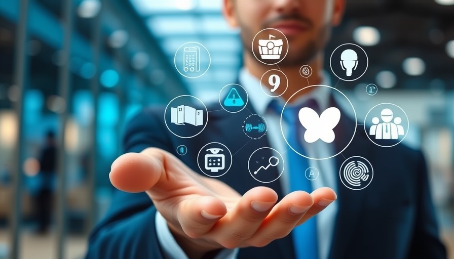Futuristic health technology concept symbolizing autistic residents technology support.