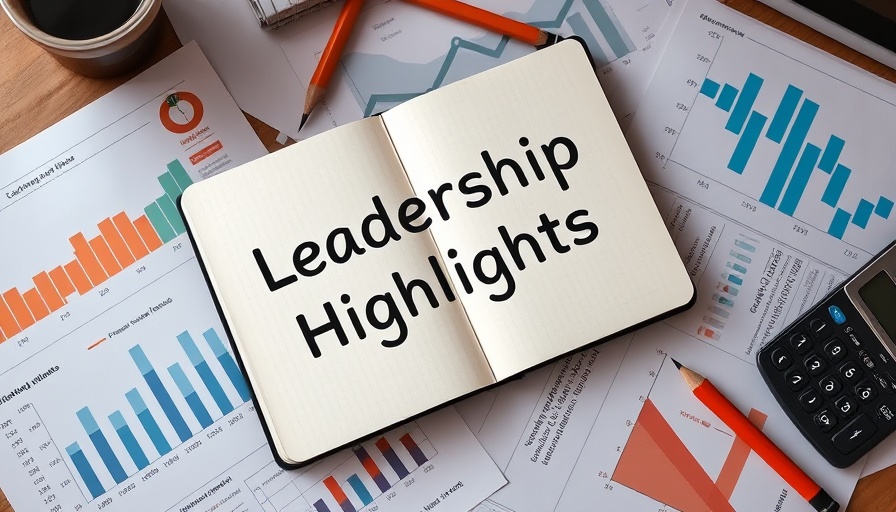 Notebook with 'Leadership Highlights' on financial charts, maximize benefits on LNG growth