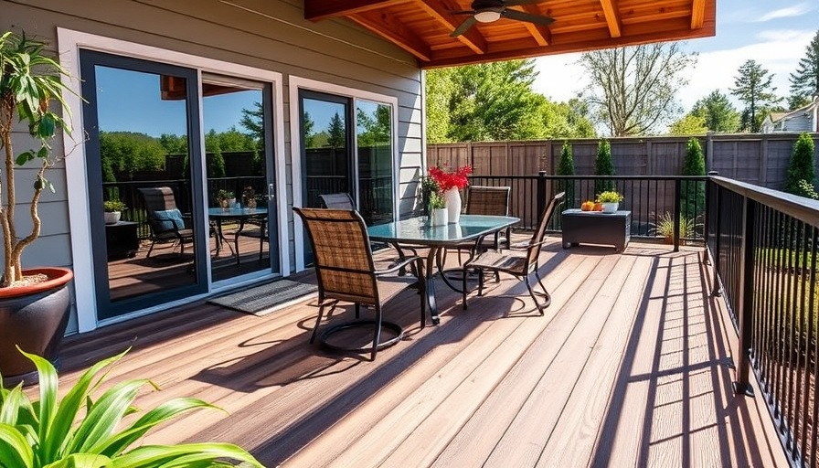 Maximize summer enjoyment with Trex decking in a garden setting.