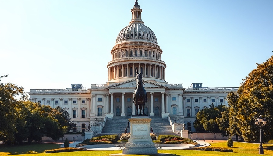Majestic view of US Capitol showcasing Medicaid cuts impact on hospice care.
