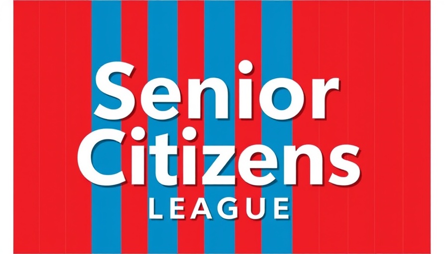 Logo of the Senior Citizens League in red and blue.