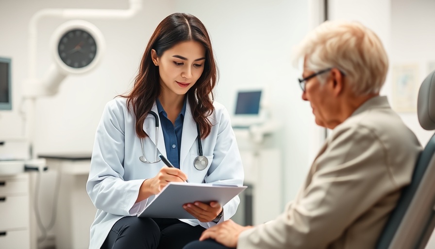 Doctor discussing private insurance changes for seniors