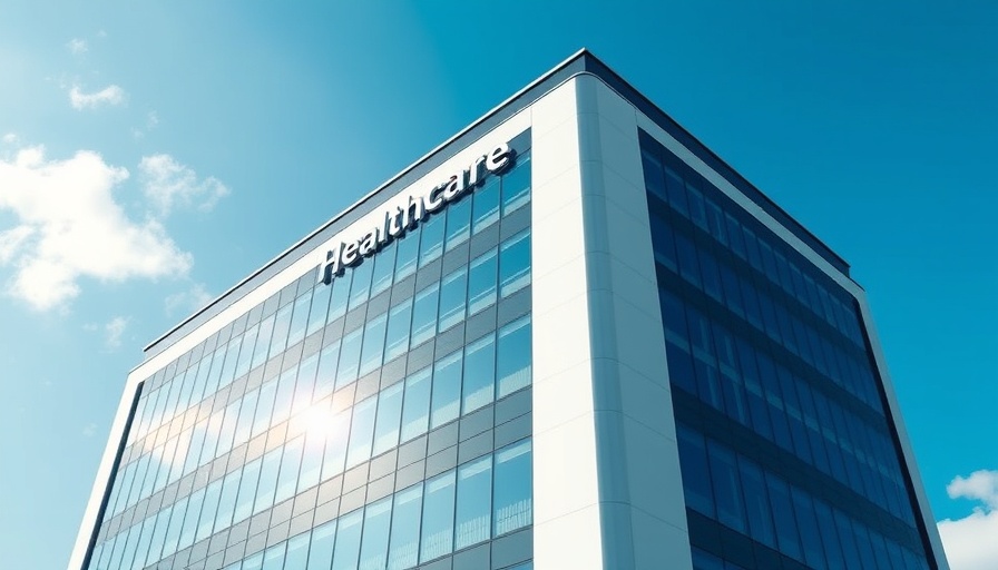 Maryland health insurance premium hikes related corporate building with logo.