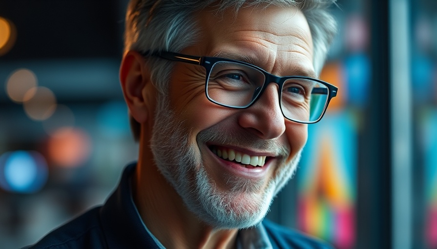 Smiling man in dim indoor setting, Medicaid cuts impact.